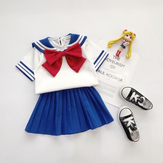 Sailor Moon Kids Costume Girl Cosplay Dress Skirt