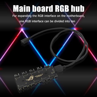 Shibel 10 RGB Synchronization HUB Splitter Extension Cable for Motherboard RGB Fan