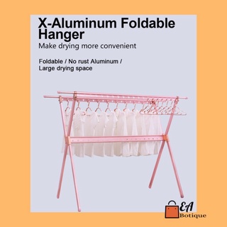 X-Type Aluminum Foldable Clothes Drying Rack/Sampayan