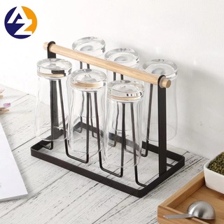 AZ Glass Cup Rack Draining Drying Water Mug Drying Organizer Holder Stand Tray (1)
