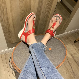 JS FASHIONKorean version of the new sandals slippers womenWEDGE SANDASLS #A811 (4)