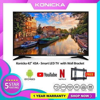 ﹊◄Konicka 42" 43A - SMART LED TV Smart TV-Android-HDR-Netflix-Youtube with free BRACKET (6)