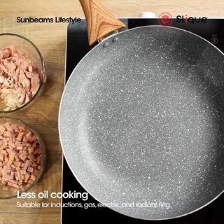SLIQUE Marble Fry Pan 20cm Premium Multi Layer Non-Stick Marble Coating | Induction Base (3)
