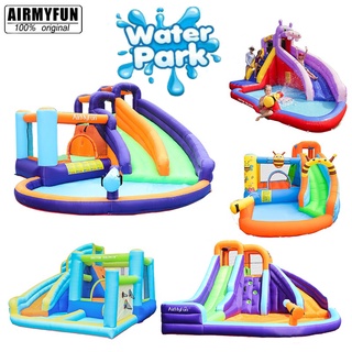 Inflatable slide bouncy castle Playground pool AirMyFun Dolphin Doctor