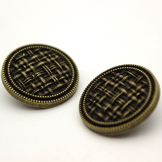 Metal Buttons Black Round Buttons Square ButtonsTweed Coat Button Flat Suit Button (5)