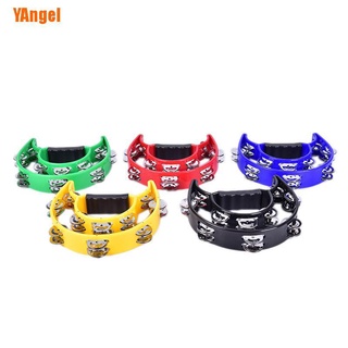 YAngel Tamborine Drum Durable Percussion Instruments Musical Instrument Compact Double YYDS
