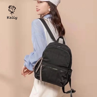 Morandi color ladies backpack waterproof nylon backpack large capacity lightweight travel bag
