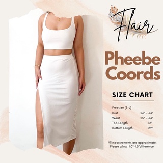Pheebe Coords — Bodycon Top and Bottom Terno Coordinates | Flair Clothing