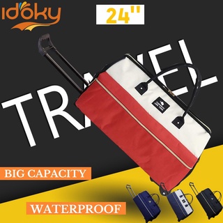travel bag☏Waterproof Luggage Trolley Bag Suitcase Travel Handcarry