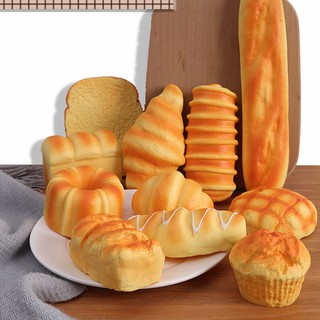 Decompression artifact fake food house simulation bread pressure reducing toys kneading music window cabinet display photography