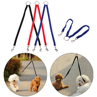 Nylon 2 in 1 Pet Dog Leashes 2 Way Dog Puppy Collar Leash Belt For Walking 2 Small Medium Dog