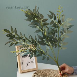 Artificial willow bouquet fake leaves for Home Christmas wedding decoration jugle party willow vine