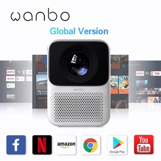 【Ready Stock】◘Wanbo T2 Max projector for phone home 4k projector mini supports IOS/Android/Laptop/WI