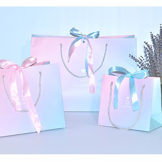Gift box gift tote bag wrapping ribbon