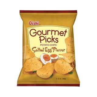 Oishi Gourmet Potato Chips Salted Egg (60g) [7-Eleven]