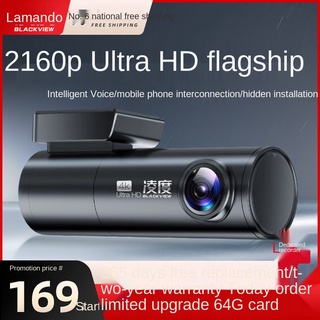 Discount✘☎Ling degrees 2021 new vehicle traveling data recorder hd night-vision double recorded befo