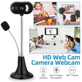 LED Portable Webcam Built-in Microphone For Desktop Computer USB Laptop For Video Calls HD Webcam With Mic