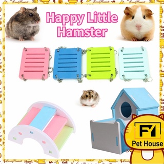 Hamster Toy Swing Hamster House Villa Seesaw Rainbow Bridge Hamster Supplies