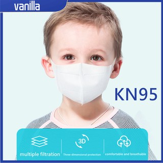 COD KN95 Children's Face Mask Assorted Kids 3D Three Dimensional Protective Mask Anti-fog Breathable Disposable vanilla