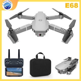 (Free Storage Bag) Original E68 Mini Drone HD 4K Foldable Wifi FPV 2.4GHz 6-Axis RC 4 Channels Aircr
