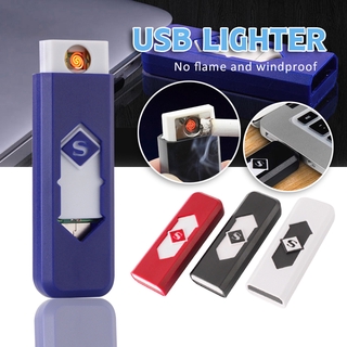 Cigarette Lighter USB Rechargeable Flameless Collectible Lighter Cigarette Zippo Style