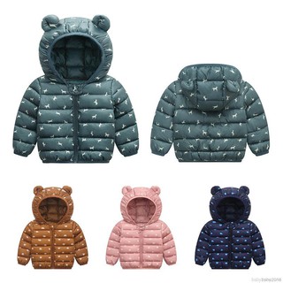 【Ready Stock】❐⊙✁Autumn Winter Baby Kids Warm Hooded Outerwear Coat