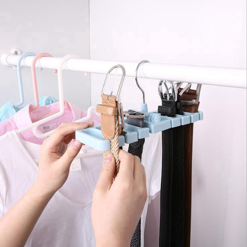 plastic clothes hanger Belt Storage Rack wardrobe storage organizer