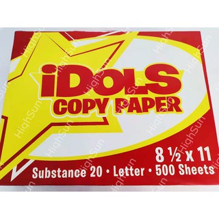 IDOLS Copy Paper Bond Paper 500 sheets