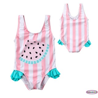 HHP-Casual Kids Baby Girl Striped Swimsuit Swimwear