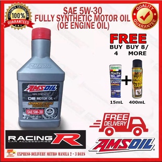 AMSOIL SAE 5W-30 Fully Synthetic Motor Oil ( OE Engine Oil ) / with FREEBIE ( 5W30 Engine Oil Motor