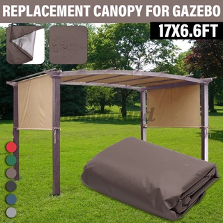 17x6.6FT Sun Shade Pergola Canopy Outdoor Camping Cover Gardening Patio Shelter