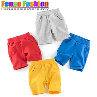 Boys Pants Solid Color Kids Bottom Casual Cotton Shorts Pants Baby Children Shorts