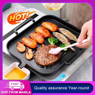Korean Barbeque BBQ Grill Pan Plate Non Stick For Gas Stove Induction Cooker Hot Grills Griddle