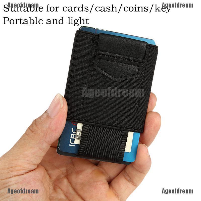 Front Pocket Minimalist EDC Slim Wallet 15 Card Holders Men