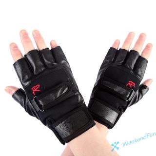 Pro Weight Lifting Gym Exercise Sport Fitness Sports Leather Gloves