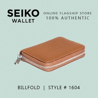 Seiko Wallet Genuine Leather Billfold Original Authentic for Men Women Unisex Black Brown 1604 (6)