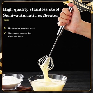 Semi Automatic Egg Beater Manual Hand Mixer Stainless Steel Whisk Mixer Egg Beater Cream Frother (1)