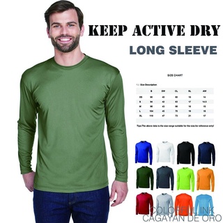 (LONGSLEEVE)Plain KEEP ACTIVE DRY DRIFIT Long Sleeve FOR MEN&WOMEN