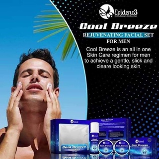 【Spike】✳Original Evidenc3 Cool Breeze Rejuvinating Facial Set for Men Whitens Skin & Removes Acne