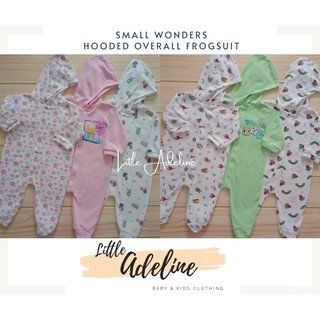 LittleAdeline.Ph Overall Frogsuit with Hood 0-6 Months Cotton Baby Romper ClothesCozy Qknv