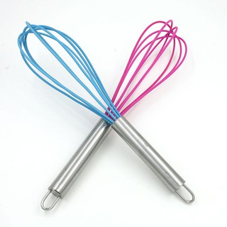 New Handle Whisk silicone Kitchen Mixer Balloon Wire Egg Beater Tool