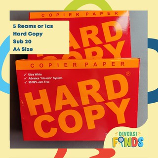 5 REAMS A4 Hard Copy Hardcopy Bond / Copier Paper - Sub 70 Advance