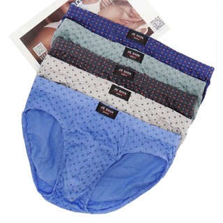Men Briefs 5 pcs/lot Cotton Underpants Casual Dot Underwear for Male plus size men briefs underwear