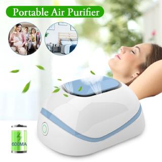 Home Car USB Air Purifier HEPA Filter UV Remover Odor Dust Air Cleaner