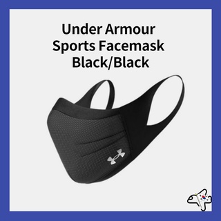 Under Armour Sports Facemask - Black/Black/Sports mask/Daily cloth mask /Eco-friendly mask /Reusable mask /Washable mask/Easy breathing mask/Back mask (1)