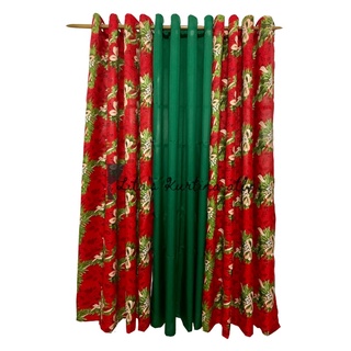 RING CHRISTMASS CURTAINS & THROW PILLOW CASES (price posted is Per piece) (9)
