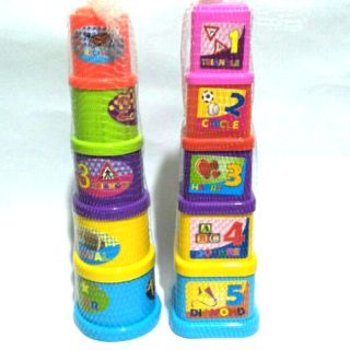Stacking cups educational toy