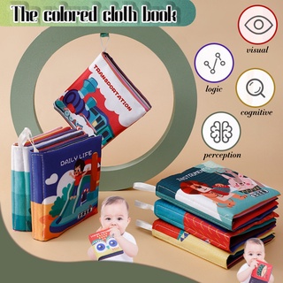 Baby Soft Cloth Books for Newborns 0-12 months Toys Montessori Educational Soft Book for Children