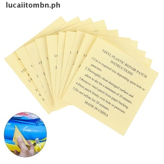 ^<>^ 10Pcs Inflatables Pool Repair Patch Clear Puncture Tape Kits Airbed Patches [lucaiitombn]