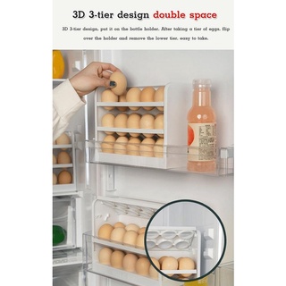 【Fast Ship】Household Refrigerator Flip Egg Holder Box egg storage tray egg storage container (4)